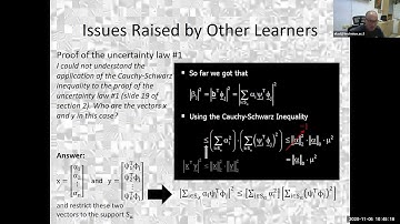 236862 - Sparse Representation Course - Meeting #3