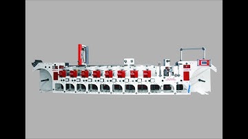 ROTARY LABEL FLEXO PRINTING MACHINE (8 COLOUR WITH DOUBLE DIE CUTTING)