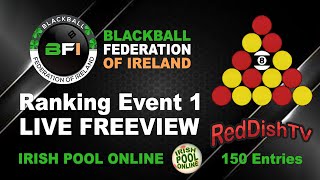 Ireland's Mens Blackball Ranking Event 1 : J-Macs Pool Hall Navan : Blackball Federation of Ireland