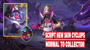 SCRIPT SKIN CYCLOPS NORMAL TO COLLECTOR YOKAI WARLOCK + LOGO  | FULL EFFECT SOUND | DENALIF OFFICIAL