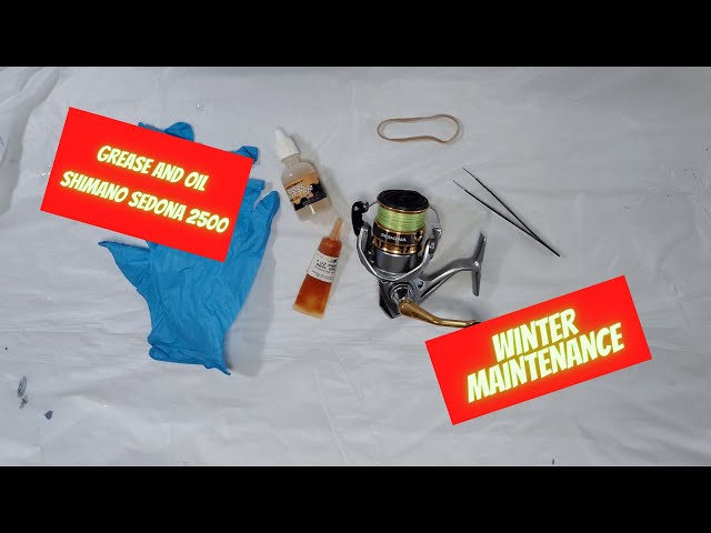 HOW TO GREASE AND OIL A SHIMANO SEDONA 2500 SPINNING REEL - WINTER  MAINTENANCE 