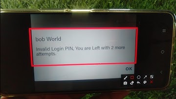 How to fix bob World lnvalid Login PIN, You are Left with 2 more attempts. problem solve
