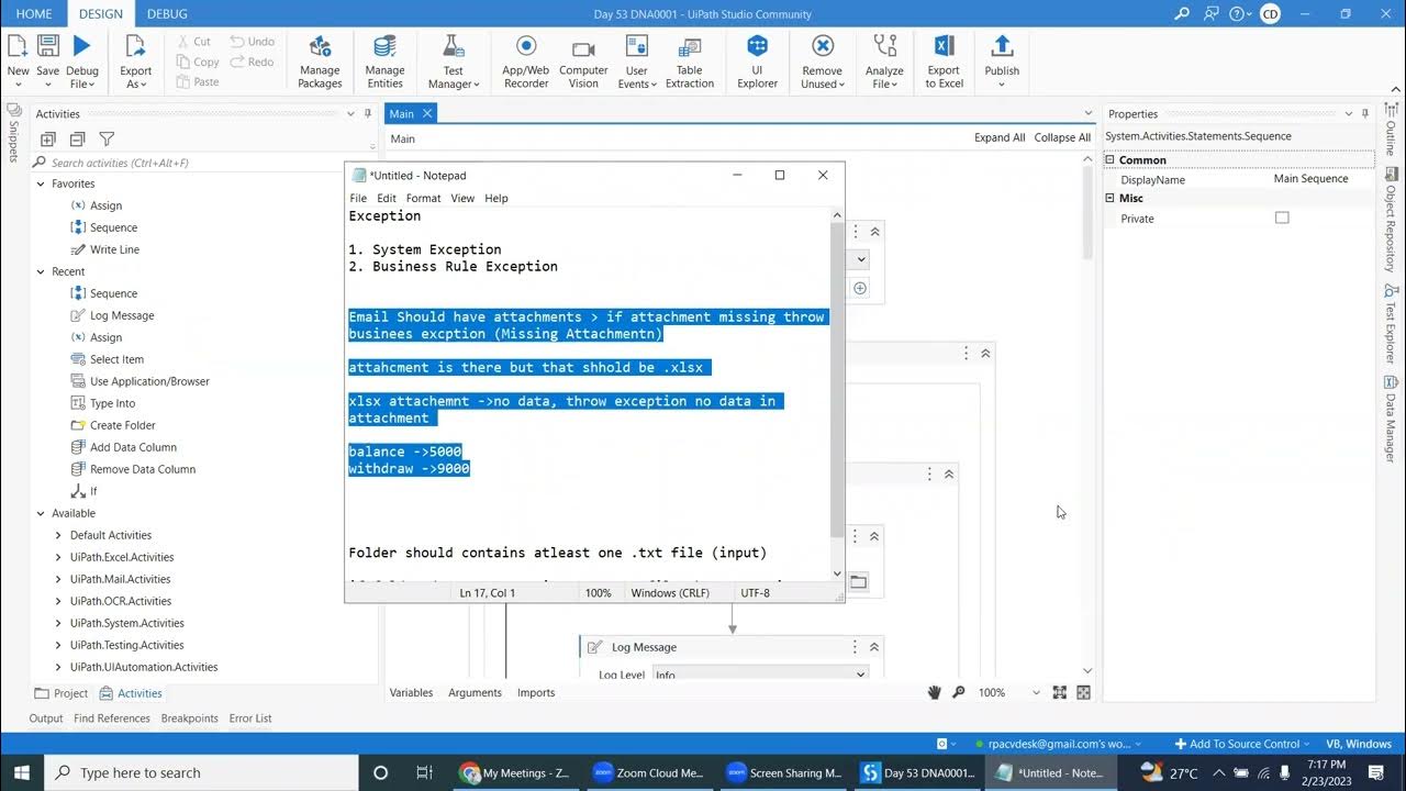 Day 54Exception Handling Throw, Rethrow, Business Exception, System