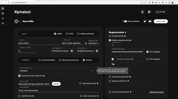 Creating Your First Raffle on Alphabot