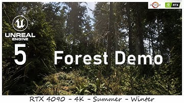 Unreal Engine 5 Forest Demo by MAWI in 4K - RTX 4090