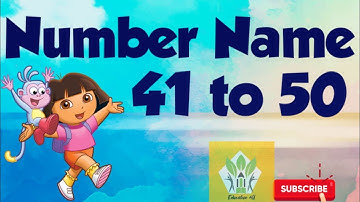 Number name 41 to 50 (Number Spelling)
