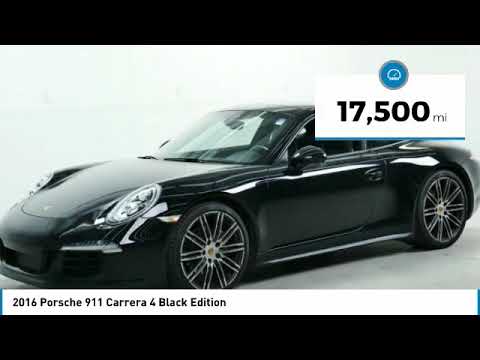 2016 Porsche 911 Carrera 4 Black Edition Minnetonka Minneapolis 2016 Porsche 911 Carrera 4 Black Edition Minnetonka Minneapolis Wayzata Mn 25591a