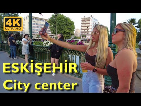 Eskişehir Walking Tour 4k Uhd 50fps | Eskişehir Şehir Merkezi