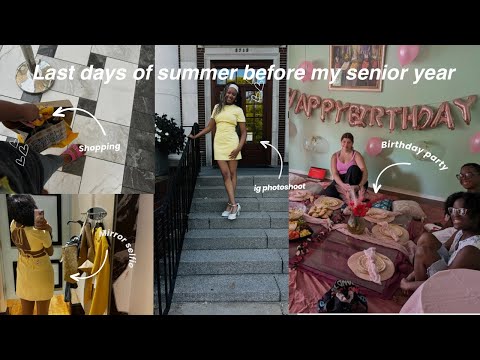last days of summer before my senior year prt.1 | shopping, senior pictures, 17th birthday