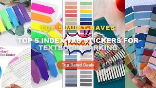 Cheap & Best Top 5 Index Tab Stickers For Textbook Marking Unboxing & Review - 200Pcs Morandi Color