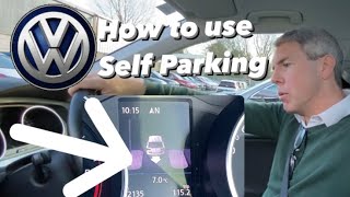 Volkswagen Park assist  step by step demonstration #vw #parkassist #selfparking