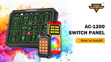 *NIEUW* AUXBEAM AC-1200 12-knops schakelpaneel - Hoe te installeren!
