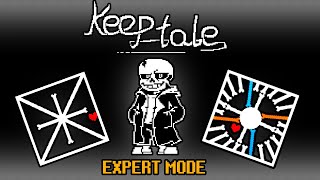 Keeptale Sans Fight EXPERT/NO HEAL MODE COMPLETE! | Undertale Fangame