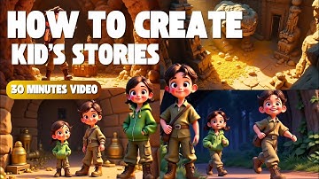 How to Create Kids Animation Stories with Consistent Characters - 30 Min Video with 1 Prompt