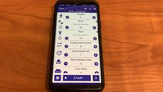 Setting up a tabata timer screenshot 1
