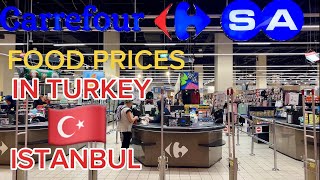 Food Prices in Turkey 🇹🇷 Carrefour in Istanbul || Travel guide 2024 || 4K