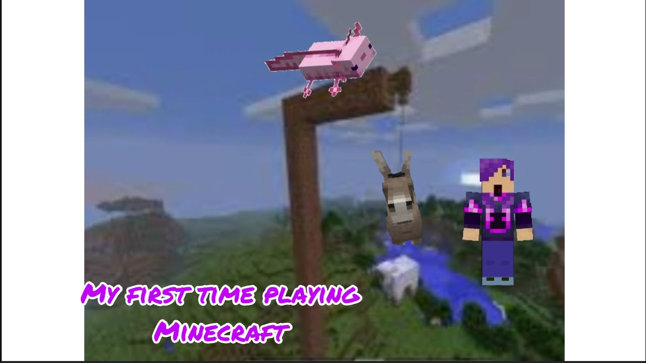 My first time playing Minecraft - YouTube