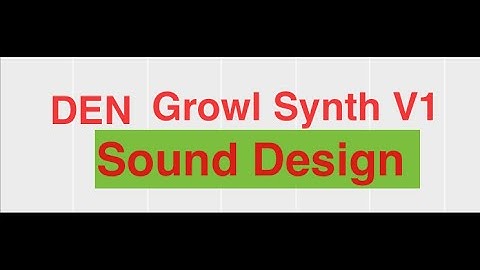 Teaching DEN Synth V1 A Sound Design Tutorial In Reason 7.1