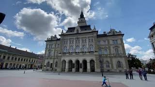 Trg Slobode or Freedom square.  Novi Sad City Center! - Novi Sad Serbia - ECTV