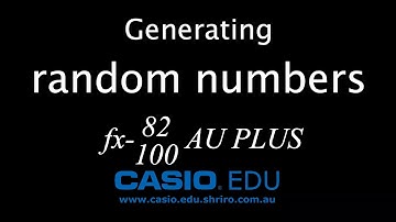 How to Generate Random Numbers on Casio Scientific Calculators