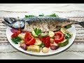 Скумбрия с овощами.