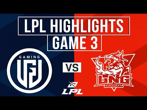 LGD vs LNG Highlights Game 3 | LPL 2026 Split 1 | LGD Gaming vs LNG Esports