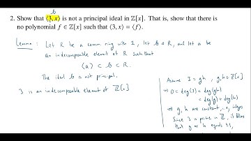 A Non-Principal Ideal of ℤ[x]