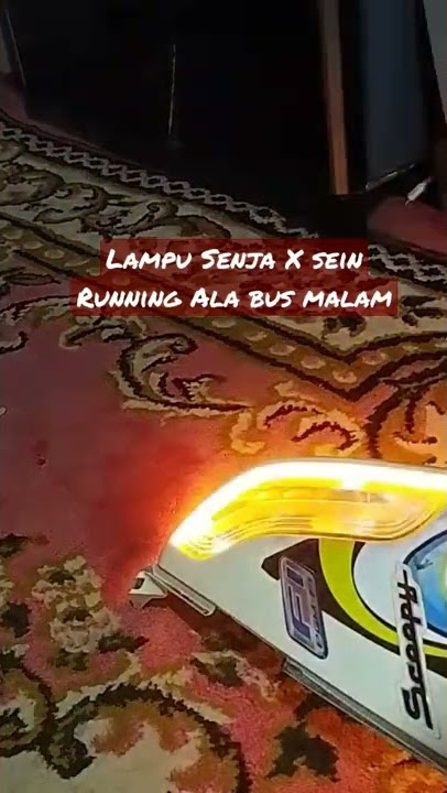 Lampu Sein Running Motor Matic Scoopy fi ala Bus malam #shorts #scoopy #seinrunning #busmalam