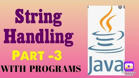 CH-7 | STRING HANDLING |PART-3| ICSE CLASS X