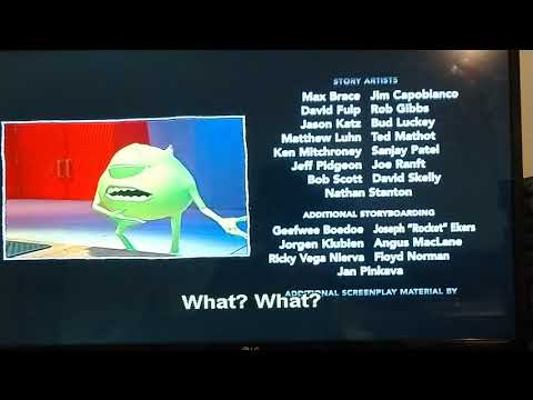 Monsters, Inc. (2001) End Credits (with Bloopers) Part 01