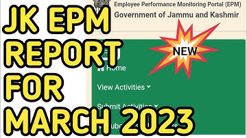 jk epm report for March 2023