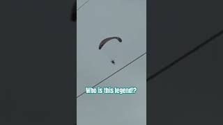 Random Man Flying Around