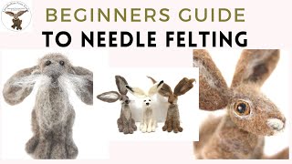 NEEDLE FELTING FOR BEGINNERS - NEEDLE FELTED ANIMALS #needlefelting #needlefeltingbeginner