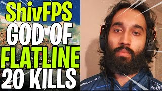 ShivFPS vs SQUADS - Making Big brain plays with FLATLINE - SOLO 20 KILLS - RANK #1 BANGALORE