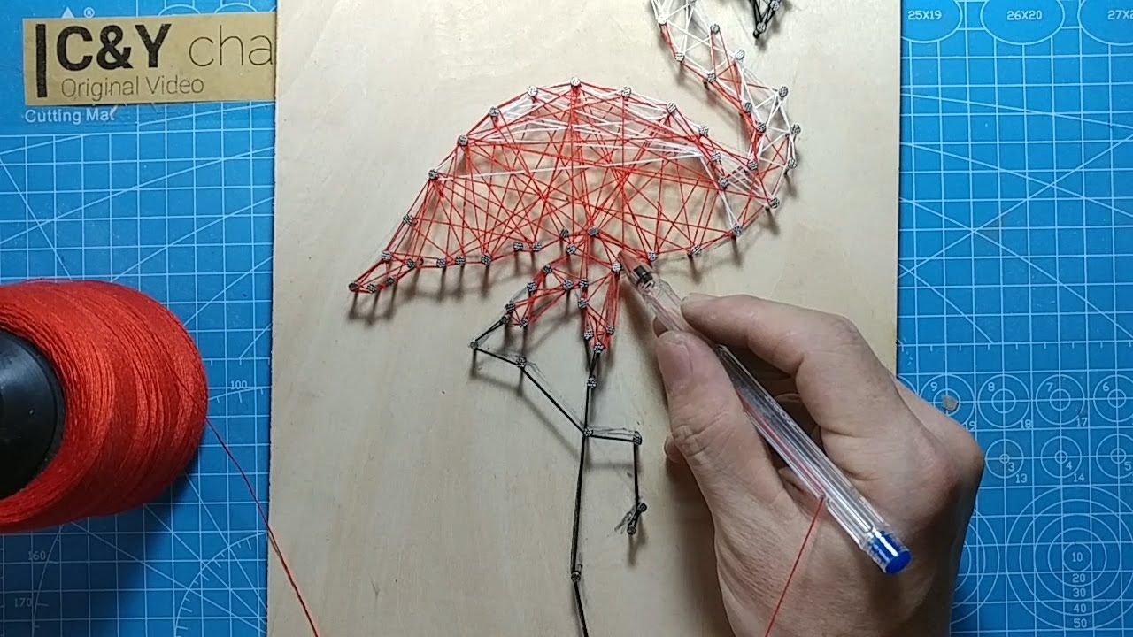 Very Simple DIY String Art Pen MAKE PASTEL PICTURE PEN tool For very-simple-diy-string-art-pen-make-pastel-picture-pen-tool-for