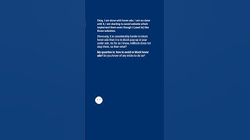 Blocking hover ads #shorts