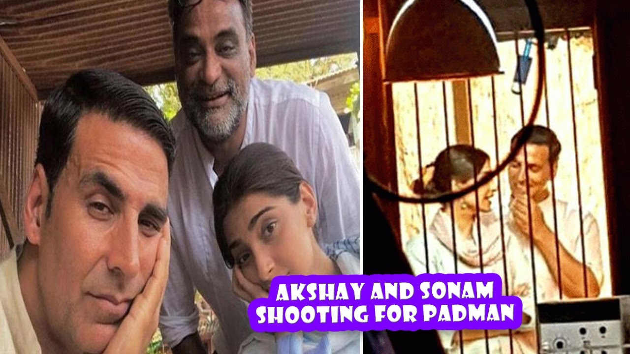 Akshay And Sonam Shooting For Padman