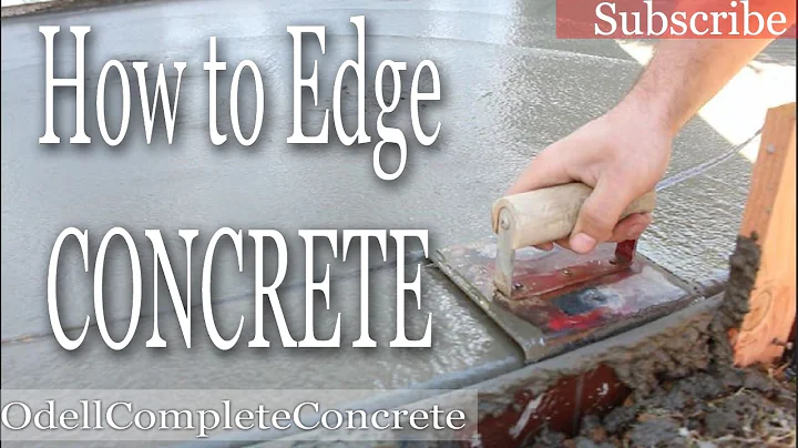 How to Edge Concrete with a Edging Trowel
