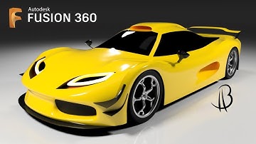 Car Design Speedrun 22 - Using Autodesk Fusion 360 - supercar