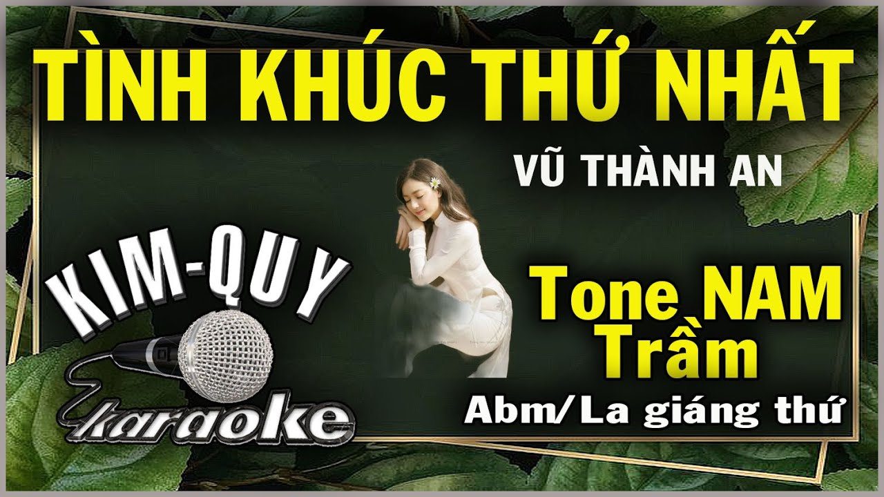 TÌNH KHÚC THỨ NHẤT KARAOKE - Tone NAM Trầm ( Abm/La giáng thứ )