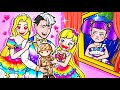 [🐾paper doll🐾] Rainbow Rapunzel Family and Daughter Regrets | LOL Surprise DIYs