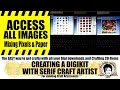 How to Create a Digi Kit with Serif Craft Artist and access your Digi Craft images. #pixelsandpaper