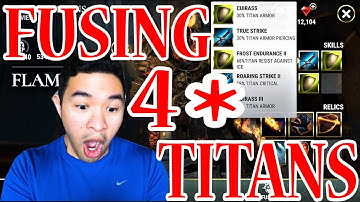 FUSING 4 STAR TITANS | Titans of Legend Event + 2x EXP + Massive 4* Fusion | Dawn of Titans Guide