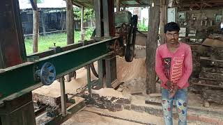 Saw Mill Wood Cutting And Working Process In Nepal