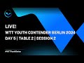 Live  t2  day 5  wtt youth contender berlin 2024  session 2