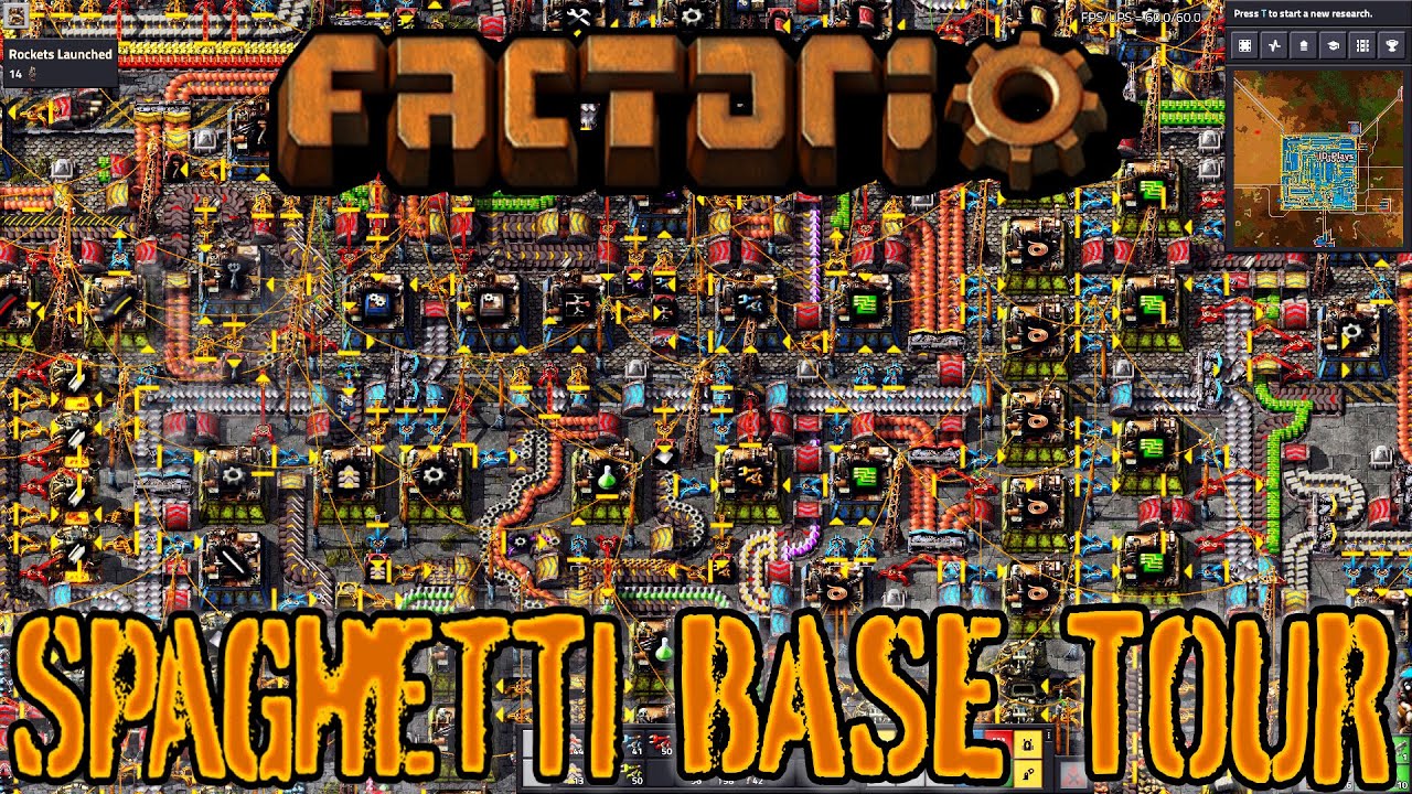 Ep41 The Base Tour with Map Download | Factorio Spaghetti World 