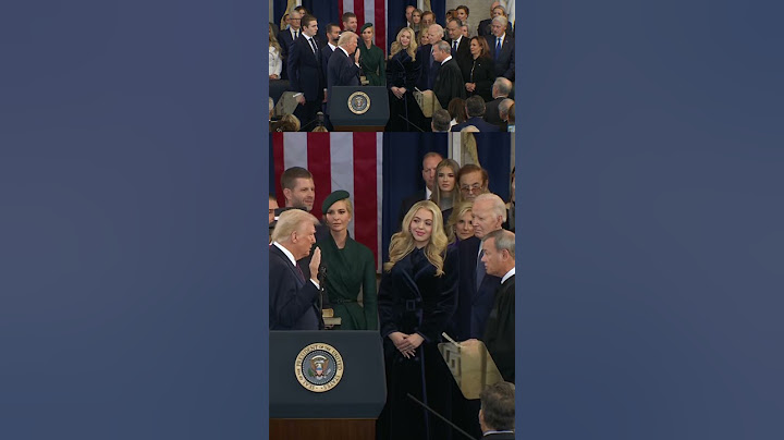 President Trump takes oath of office at Inauguration Ceremony