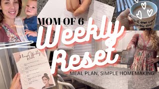 ✨WEEKLY RESET ROUTINE FOR MOMS | Simple Homemaking