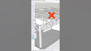 3D Truss Structure Modeling in SketchUp under minutes #sketchup #shorts