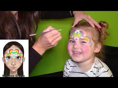 Rainbow Face Paint, 3 Easy Steps